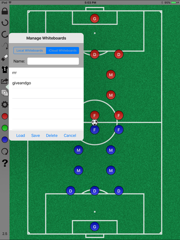 Soccer WhiteBoard iPad screenshot 4 - Sports app
