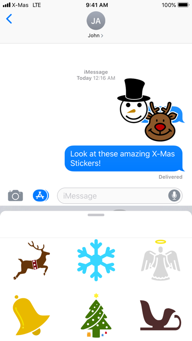 Screenshot #2 pour X-Mas Sticker for WhatsApp