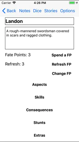Game screenshot Fate Core Folio apk