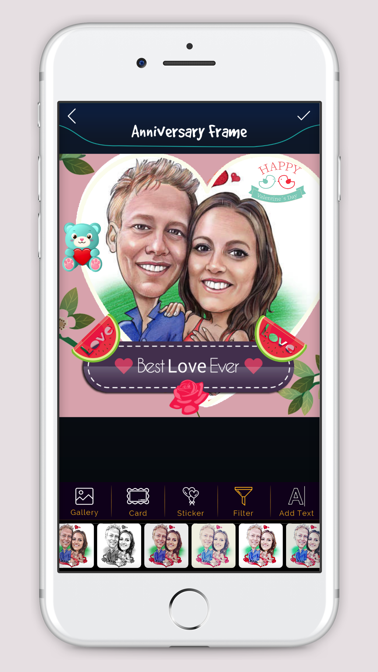 Anniversary Square Photo Frame screenshot 4