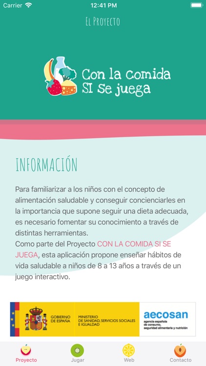 Con la comida SI se juega