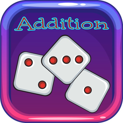 Dice addition math icon