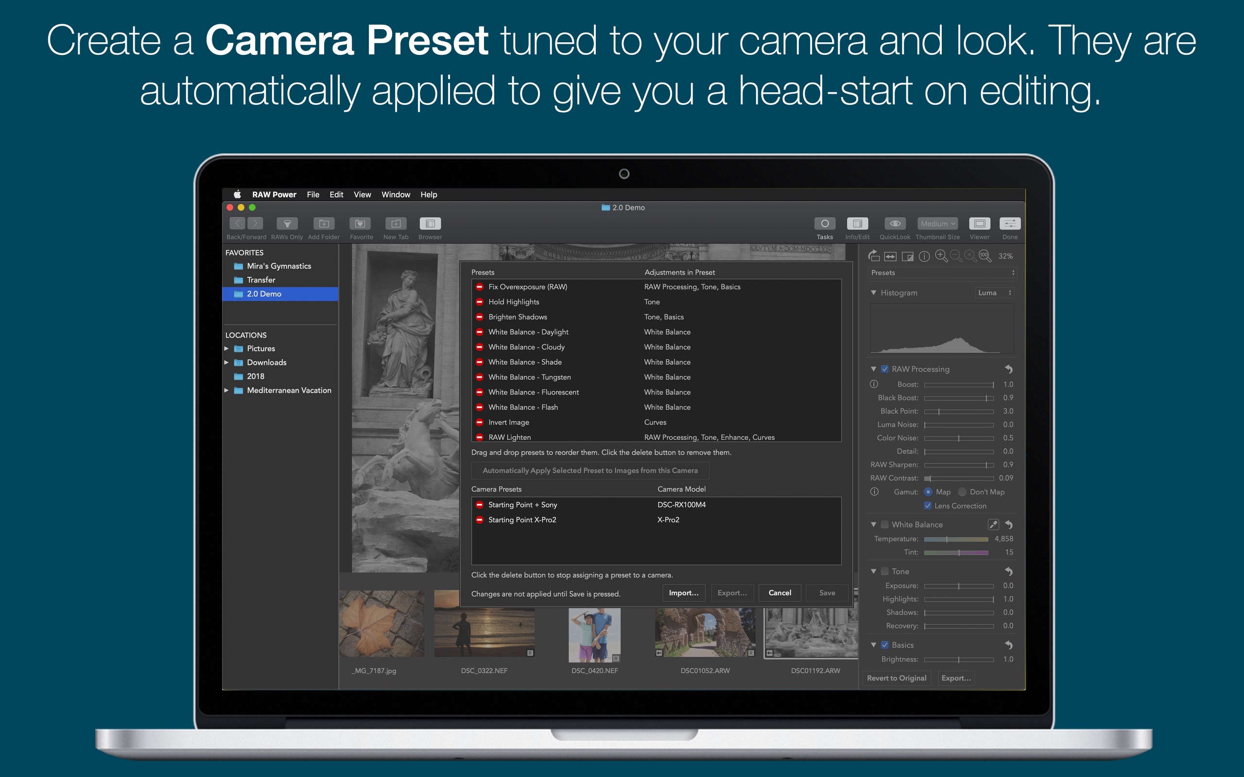 Screenshot do app RAW Power