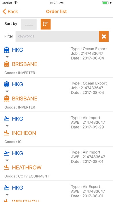 Sea-Air Logistics screenshot 3
