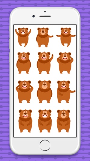 Brown Bear Cute Stickers(圖4)-速報App