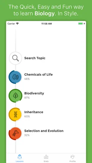 Captura de pantalla de IBiology™ en iPhone 1