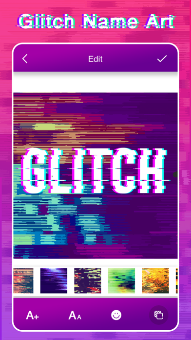 Screenshot #1 pour Glitch Effect Name Art