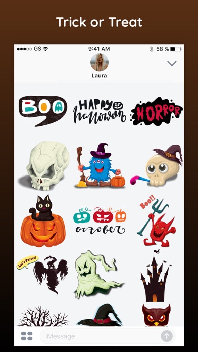 Halloween Party Text Stickers screenshot 3