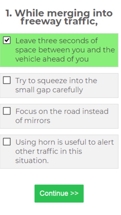 KY DMV PRACTICE DRIVING TESTS screenshot-9