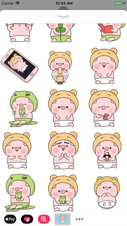 Pinky Pig Animated Stickers 2