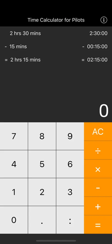 Time Calculator For Pilots