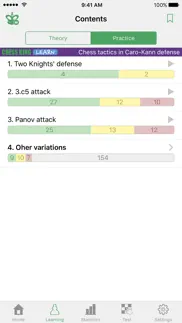 chess tactics. caro-kann def. iphone screenshot 3