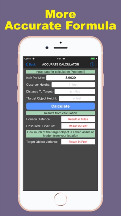 Earth Curvature Calculator Screenshot