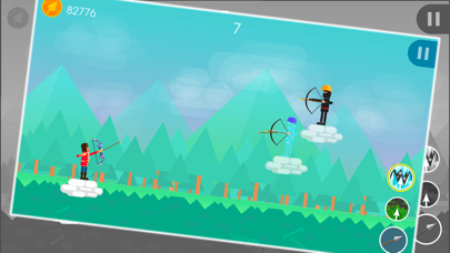 Screenshot #3 pour Funny Archers - 2 Player Archery Games