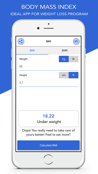 BMR Calculator with BMI Calc screenshot 3