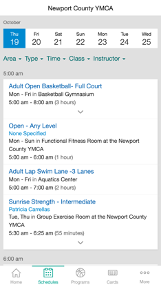 Newport County YMCA screenshot 4