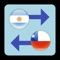 Currency converter (Argentine Peso x Chilean Peso) allowing rate edition
