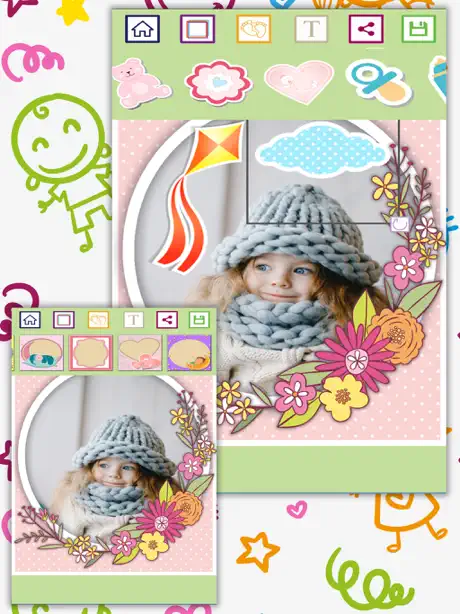 Beautiful mom frames Foto edit