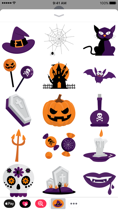 Screenshot #2 pour Halloween iMessage Stickers