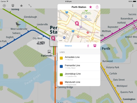 Screenshot #5 pour Perth Rail Map Lite