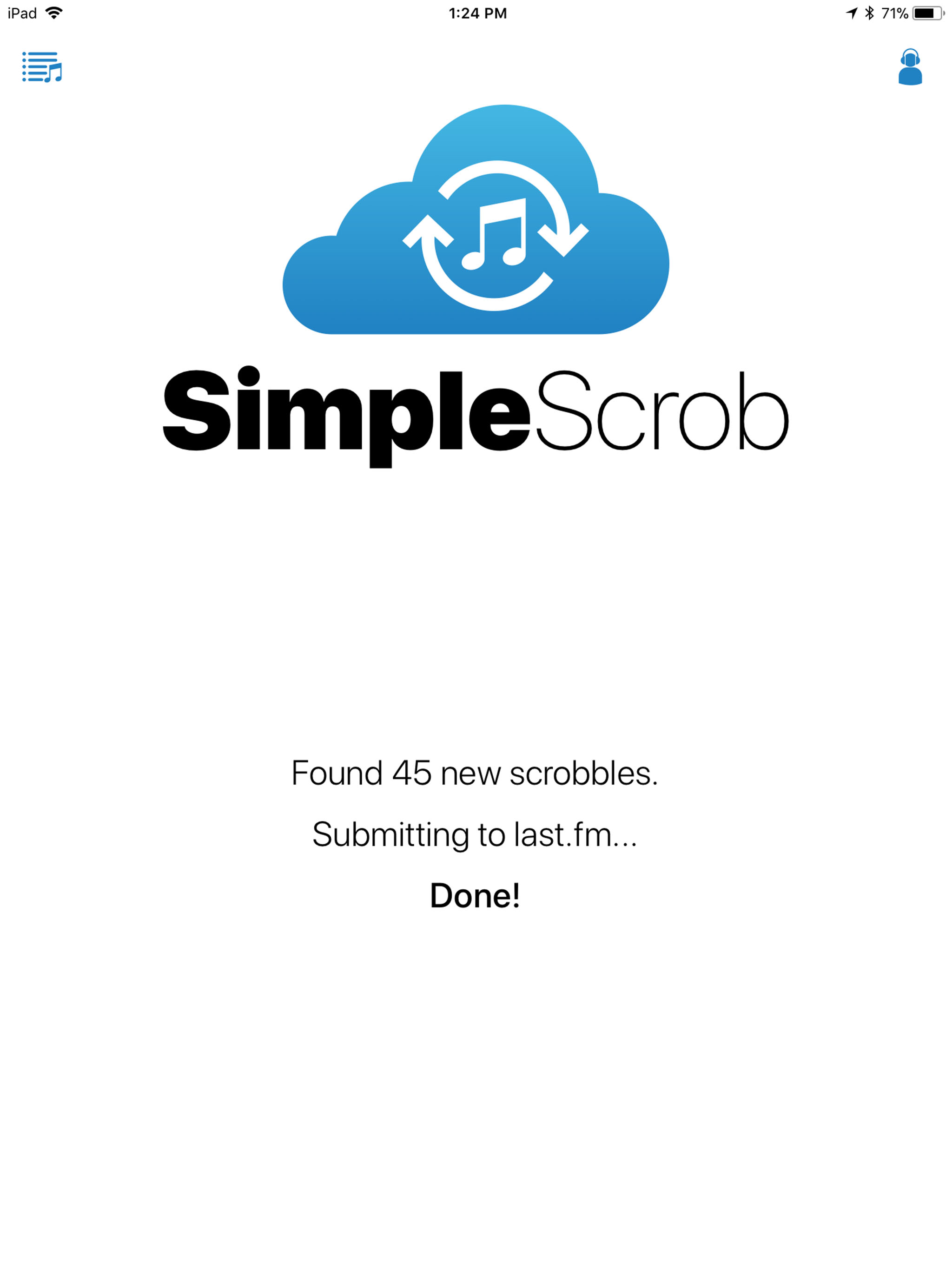 SimpleScrob Last.fm Scrobbler screenshot 3