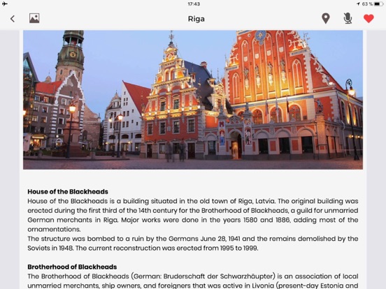 Riga Travel Guide Offline iPad screenshot