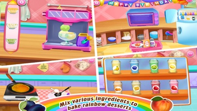 Rainbow Desserts Cooking Shop! screenshot 4