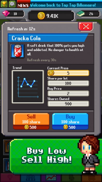 Tap Tap Trillionaire : Invest! screenshot-0