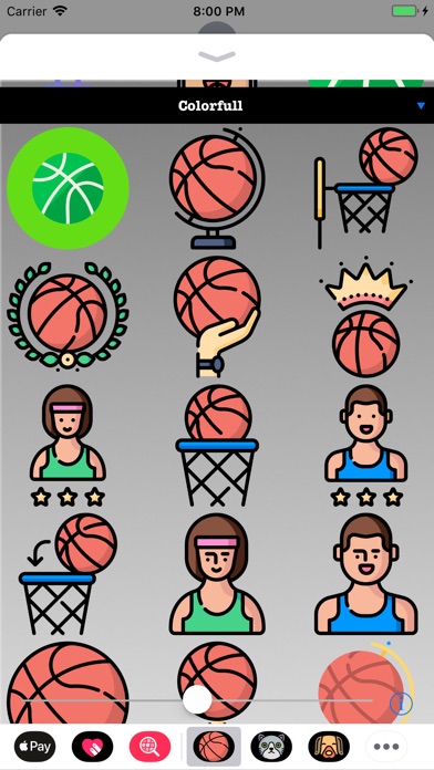 HD Basketball Stickers screenshot 2