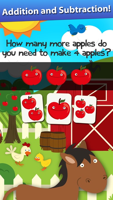 Screenshot #2 pour Animaux Math Jeux Préscolaire Math Pour Math App