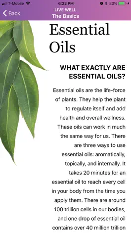 Game screenshot Live Well with Young Living apk