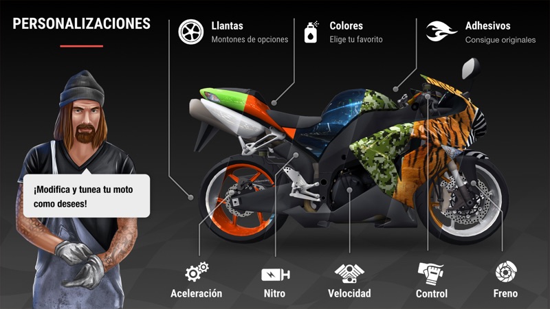 Racing Fever: Moto screenshot 2