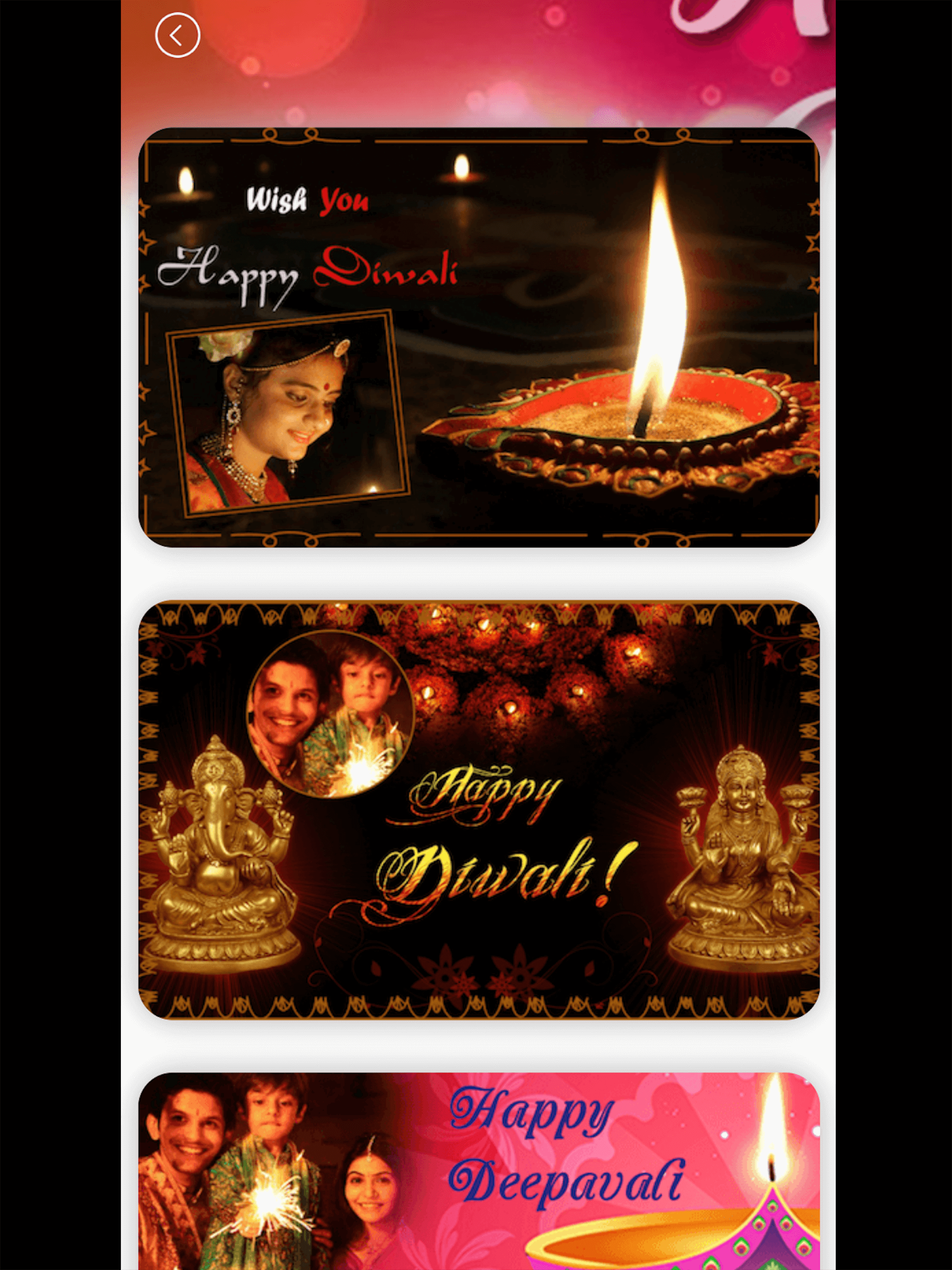 Diwali Photo Frames 2018