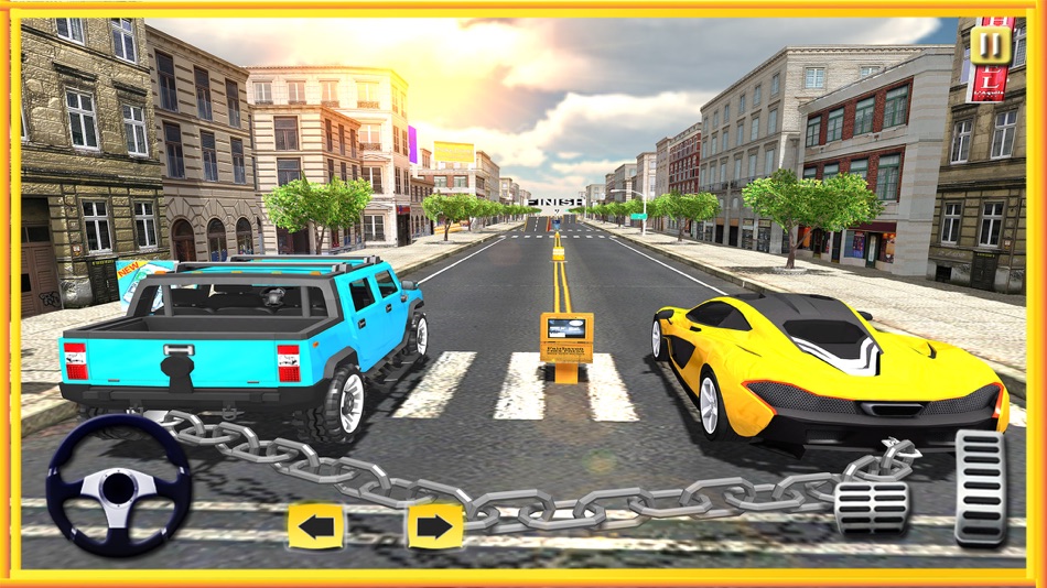 #3. Chained Car Racing 3D (iOS) By: Meta Dort