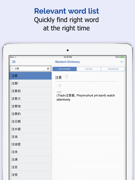 Mandarin Chinese Dictionary +