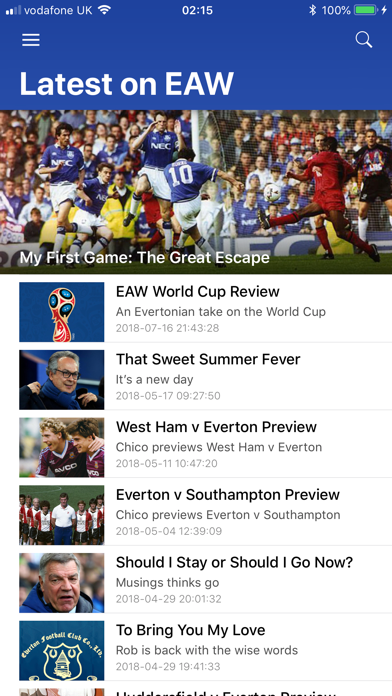 Everton Aren't We iPhone screenshot 4 - Sports app