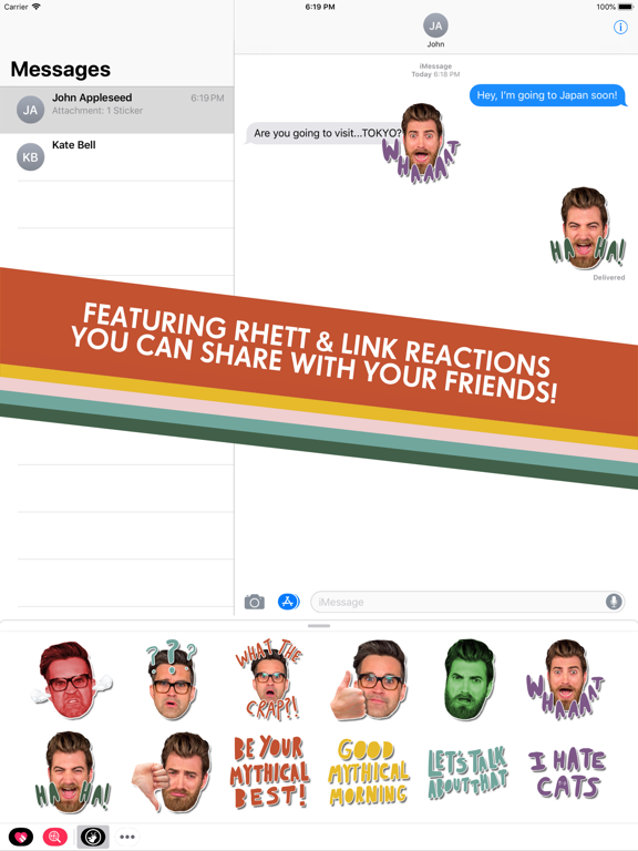 Screenshot #6 pour Rhett & Link Stickers