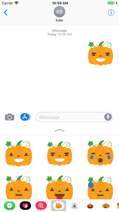Pumpkin stickers emoji to text screenshot 4