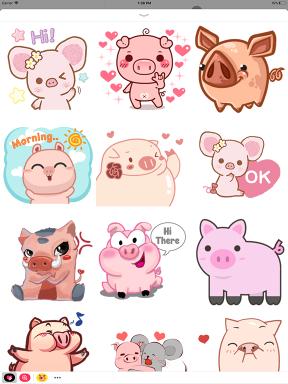 Screenshot #1 for Piggy Stickers Collection