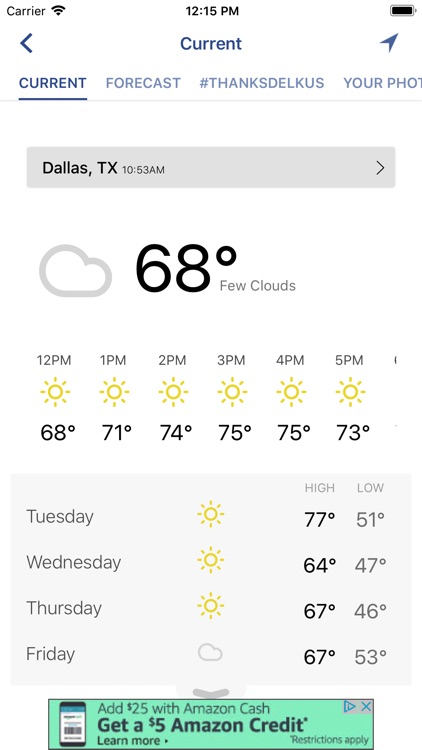 WFAA-North Texas News, Weather screenshot-3
