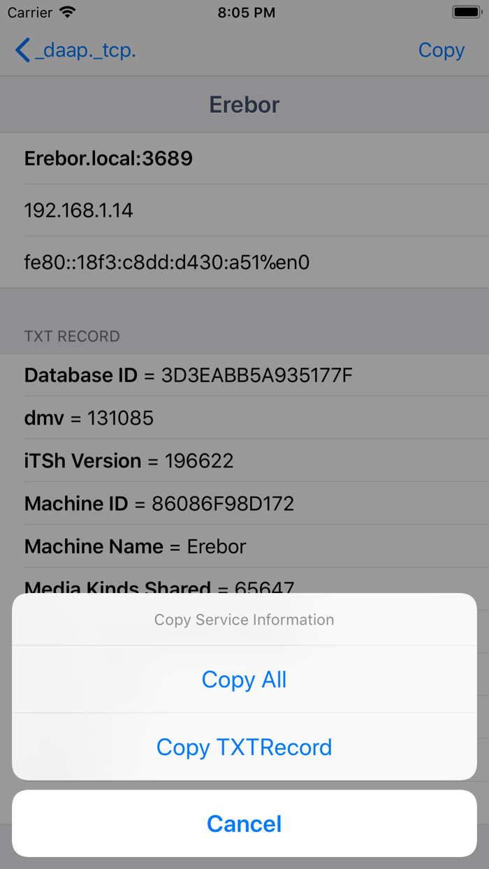 Discovery - DNS-SD Browser