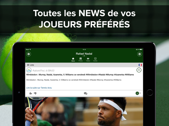Screenshot #4 pour Tennis Addict : vidéos, alertes
