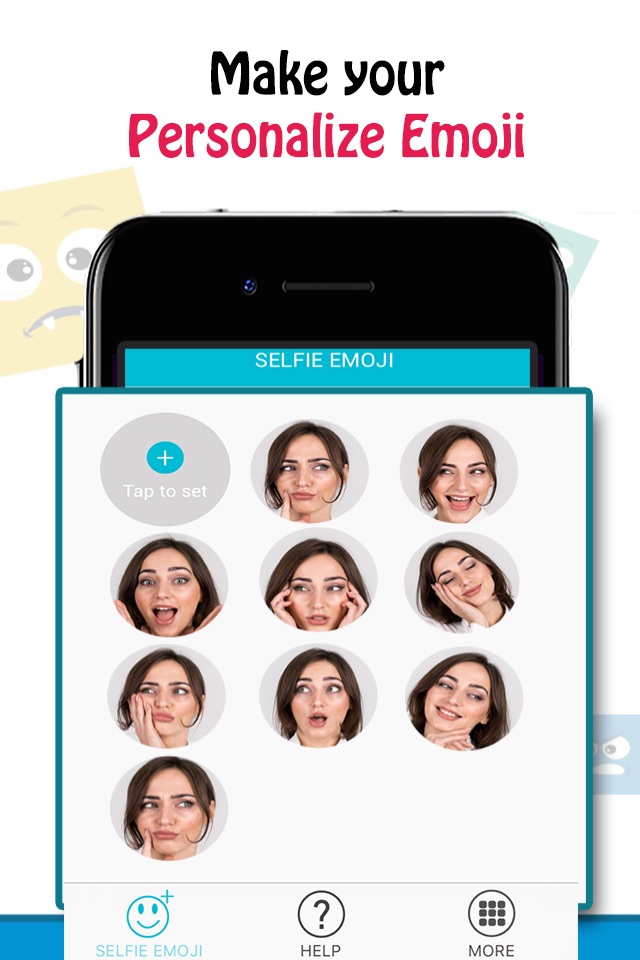 Selfie Emoji - Animated Gif screenshot 2