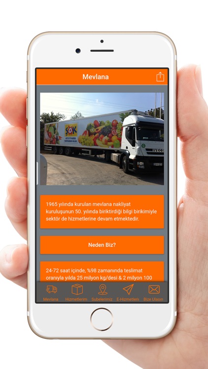Mevlana Nakliyat Mobil Uygulama