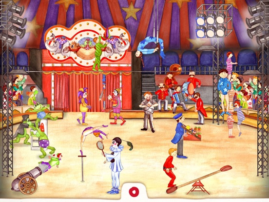 In het circus - Een interactief prentenboek iPad app afbeelding 3
