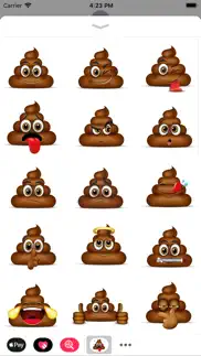 poop emoji stickers - cute poo iphone screenshot 2