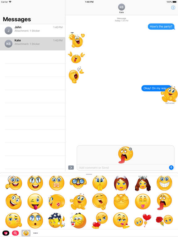 Screenshot #4 pour Emoji – Stickers for iMessage