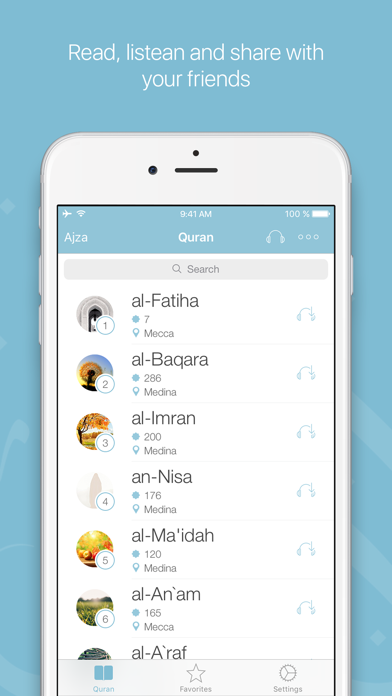 Screenshot #1 pour myQuran — Le Saint Coran