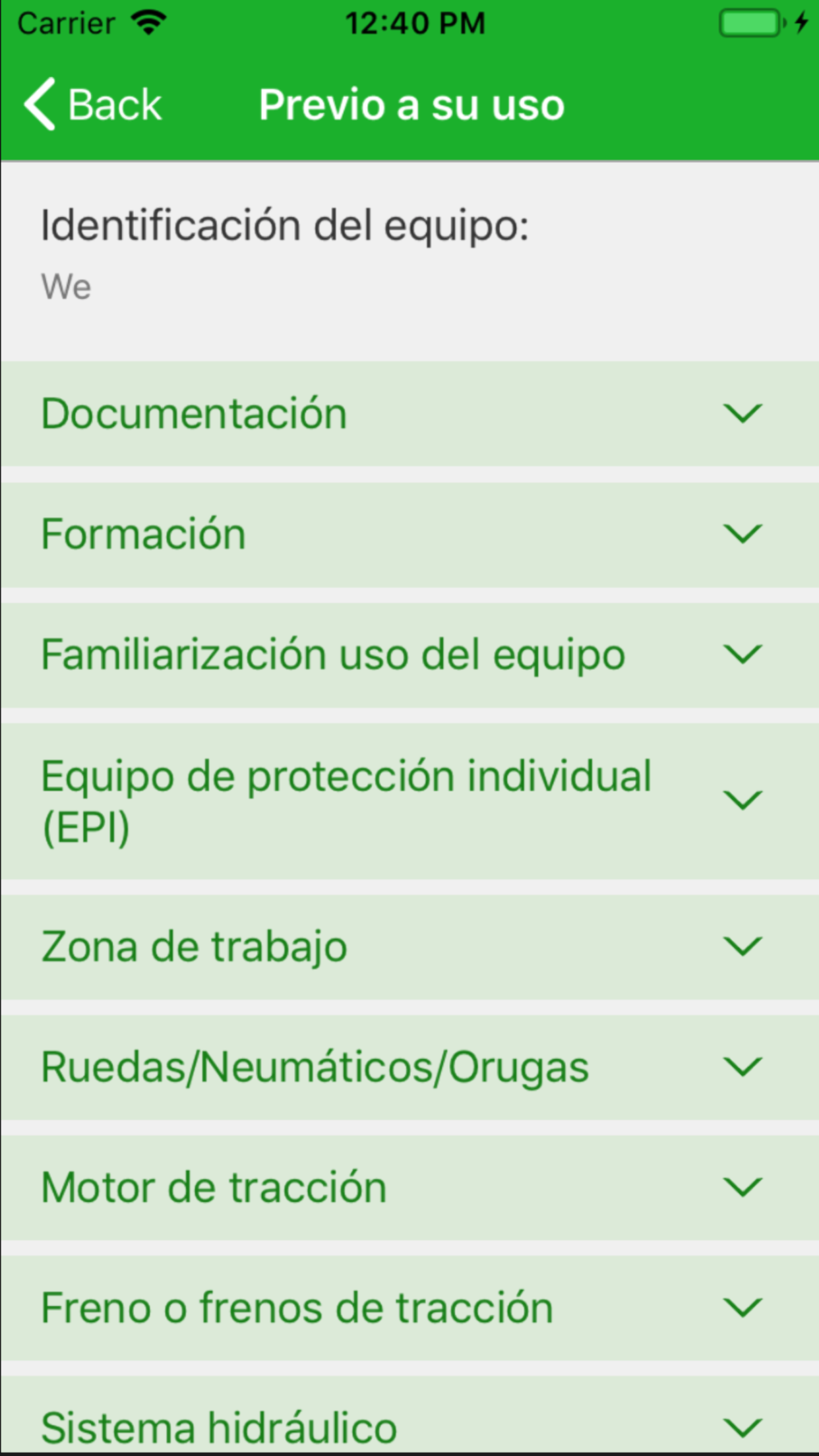 PEMP. Condiciones de seguridad