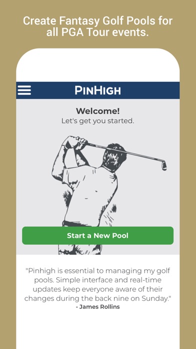 PinHigh - Fantasy Golf Screenshot 1 - AppWisp.com PinHigh - Fantasy Golf Screenshot 1 - AppWisp.com